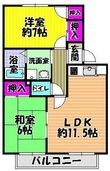 写真：グリーンハイツ　Ａ棟2階の間取図