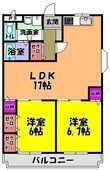プラザエクシードの間取図