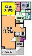 メゾン ジャスティス A棟の間取図