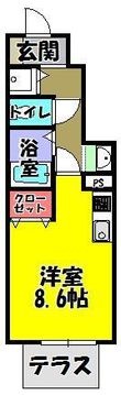 フルールふじさわ台の間取図