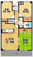 グランパス富田林の間取図