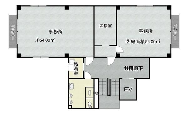 拡大写真：富田林市若松町西１丁目 5階501の間取り