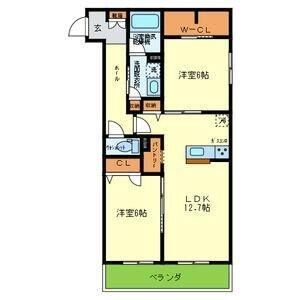 拡大写真:高石市加茂3丁目 3階301の間取り