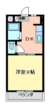 拡大写真：プランタンⅠ 1階101の間取り