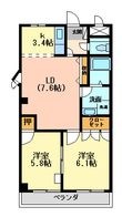 写真：ロジュモ 3階303の間取図