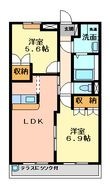 ファミーユ（寿町）の間取図