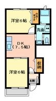 写真：サンリットⅠ1階の間取図