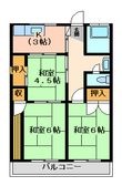日の出ハイツの間取図