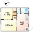 コーポ富士Ⅰの間取図