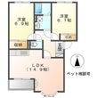 キングス ビレッジMの間取図