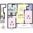ファミール・K 参番館Ⅱの間取図