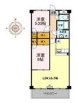 プランドール鳥羽見の間取図