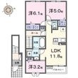 ヴィラ・フローラ ノースの間取図