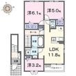 ヴィラ・フローラ ノースの間取図
