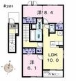 ウイングKⅦの間取図