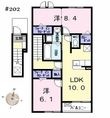 ウイングKⅦの間取図