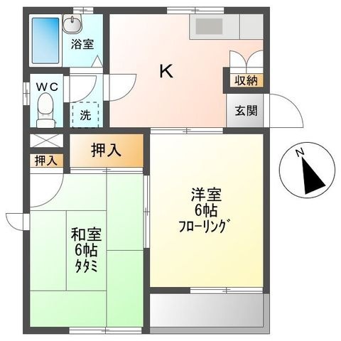 拡大写真:北佐久郡御代田町大字御代田 2階201の間取り