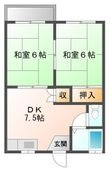 ハイネス藤の間取図