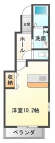 ペイザージュの間取図