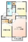 写真：セジュールサザンウインド1階の間取図