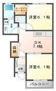 写真：プロムナードさくら２番館1階の間取図