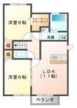 メゾン・ソレイユⅡの間取図