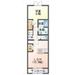 ヴィラ ハナブサの間取図