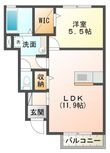 ジェイド旭の間取図