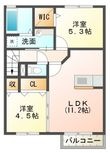 ジェイド旭の間取図