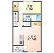 クレアージュ江陽の間取図