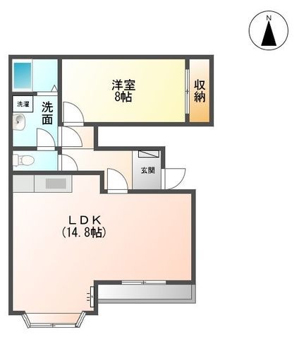 拡大写真:岐阜市上土居3丁目 1階103の間取り