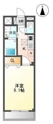 North Garden A棟の間取図