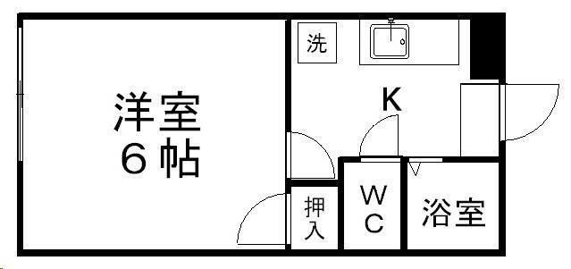 拡大写真:ハイツリュミエール 3階301の間取り