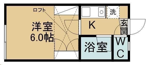 拡大写真:ベルトピア仙台12 1階103の間取り
