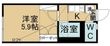 ピースフル泉第2の間取図