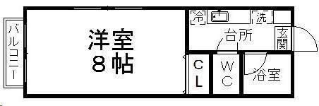 拡大写真:CASA泉 1階101の間取り