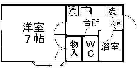 拡大写真:センチュリー旭丘堤 1階101の間取り