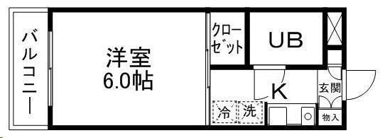 拡大写真:プチレジョン柏木 1階101の間取り