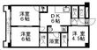 北六フラッツの間取図