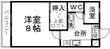 ティエラルージュB棟の間取図
