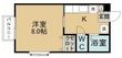 メゾンウィスティリアの間取図