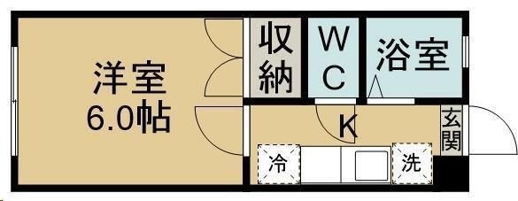 拡大写真:コーポマウンテンII 1階103の間取り