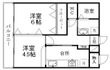 荒巻ハイツA棟の間取図