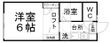 ピースフル泉第6の間取図