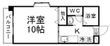 コート天神の間取図