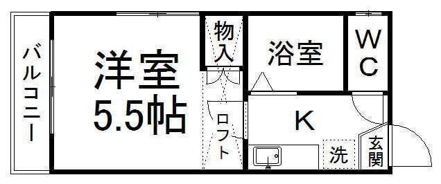拡大写真:パレス川平 2階201の間取り