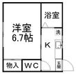 山岸ハイツの間取図