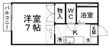 ドミール黒松駅前の間取図