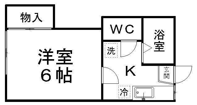 拡大写真:シルバーハイツ 1階103の間取り