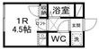 アップルハウス旭ケ丘10の間取図